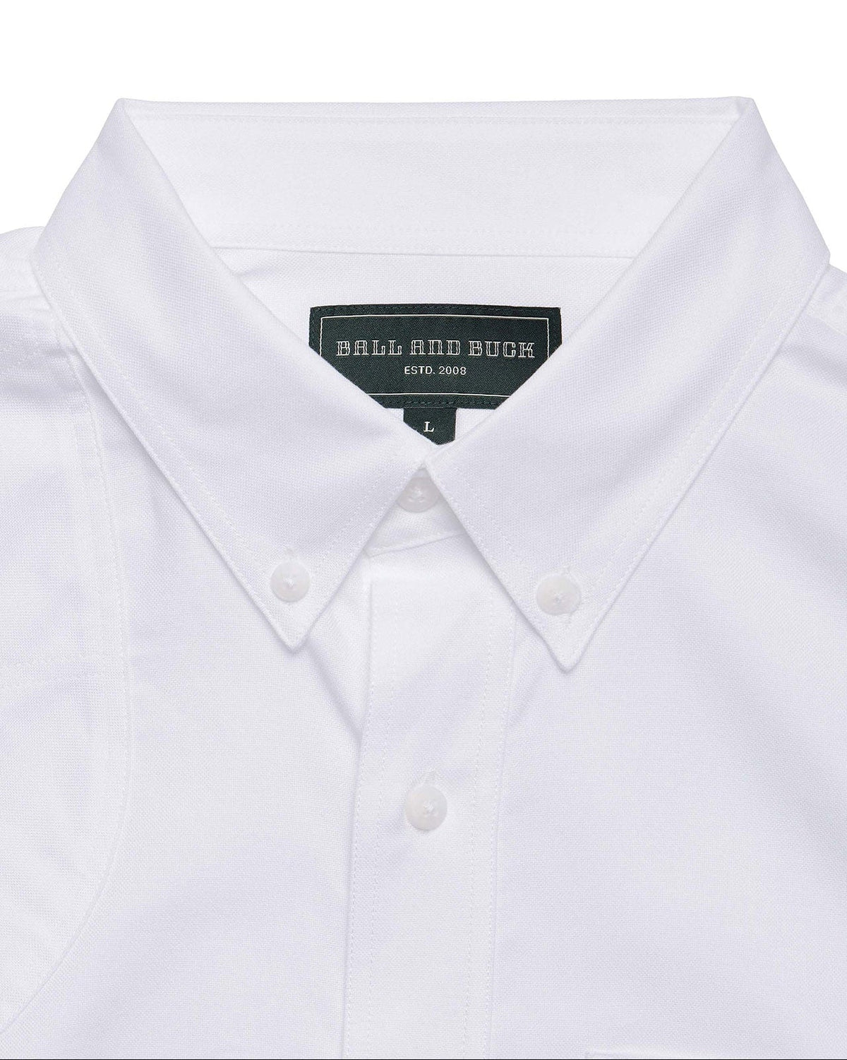 Ball and Buck Sportsmans Shirt - White Oxford