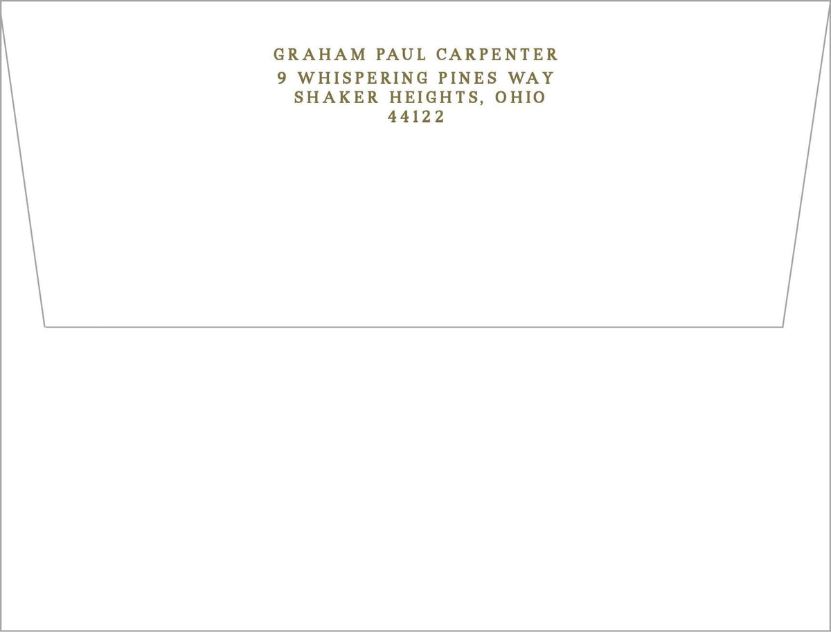 Classic Navy Men’s Stationery
