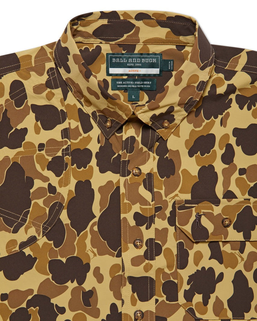 Ball and Buck Active+ Short Sleeve Field Shirt - Original Camo