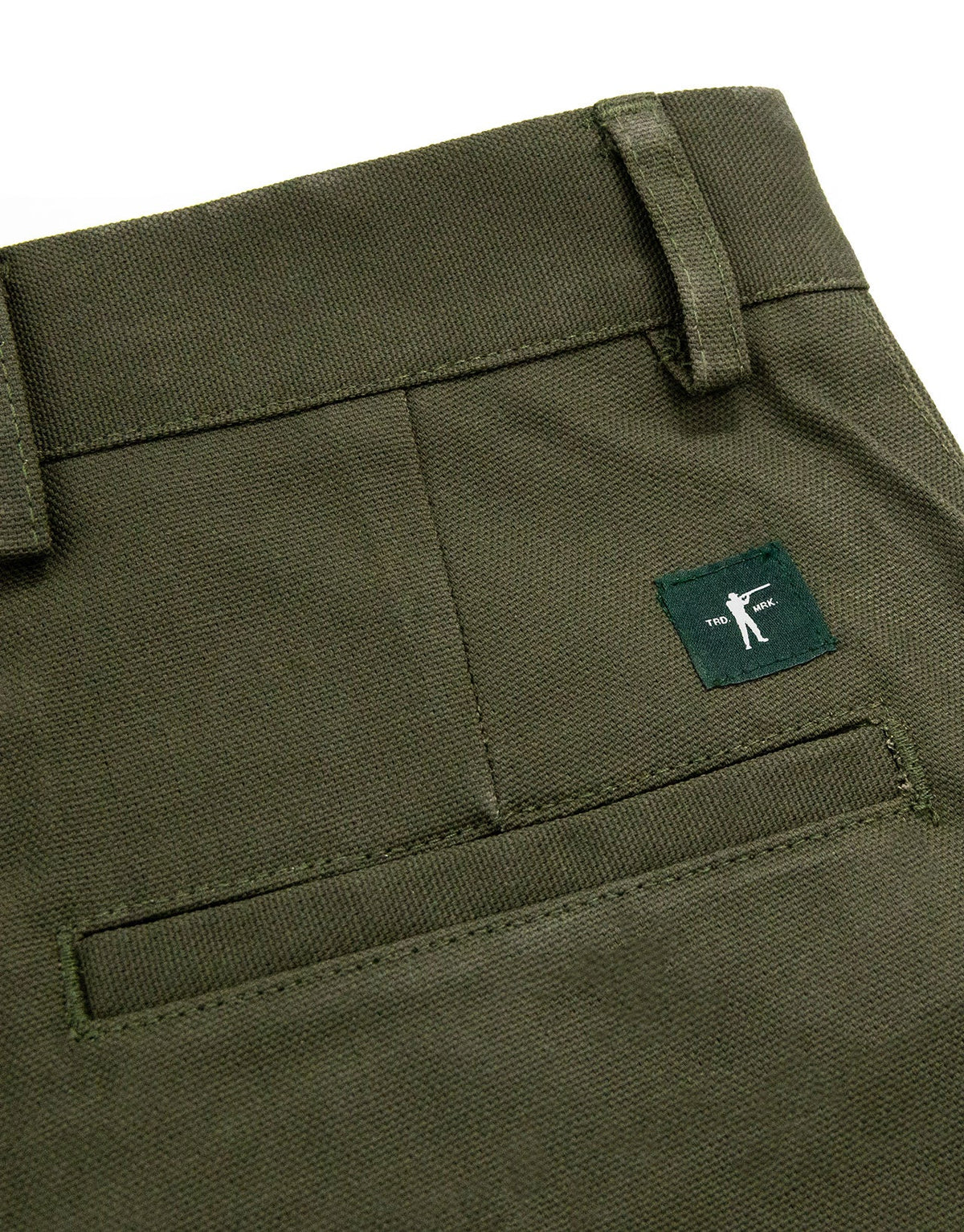 Ball and Buck Midweight Field Pant- 17oz Waxed in Pine Duck