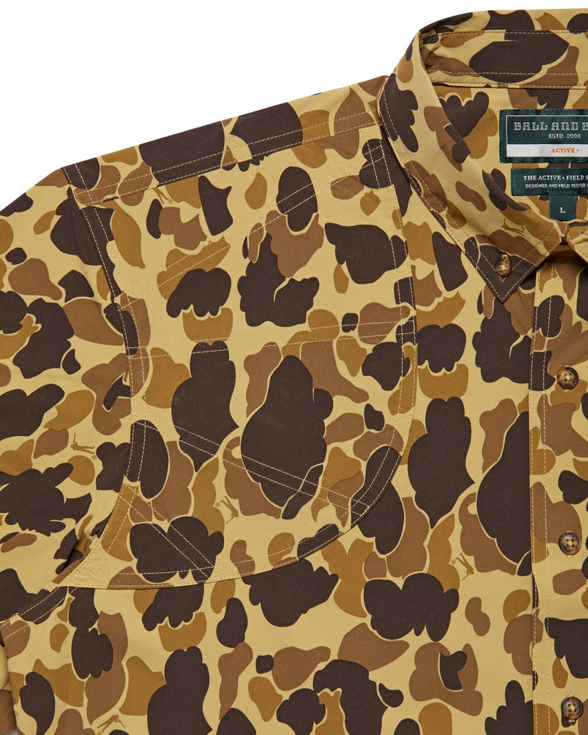 Ball and Buck Active+ Short Sleeve Field Shirt - Original Camo