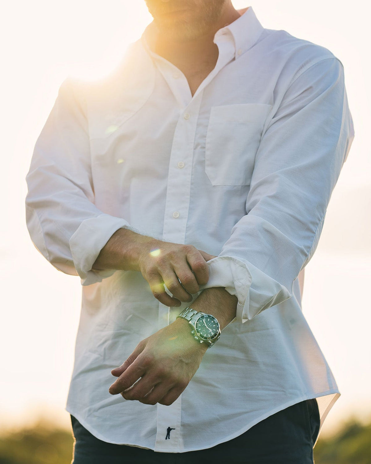 Ball and Buck Sportsmans Shirt - White Oxford