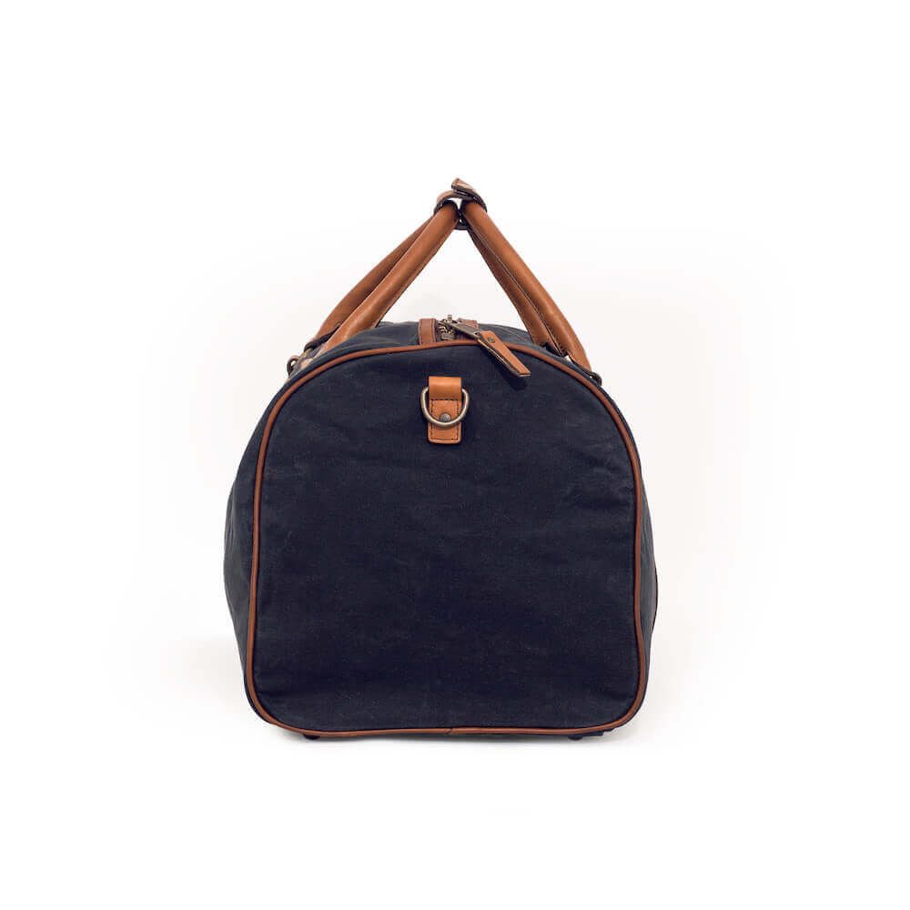 Mission Mercantile Campaign Leather & Waxed Canvas Medium Field Duffle Bag