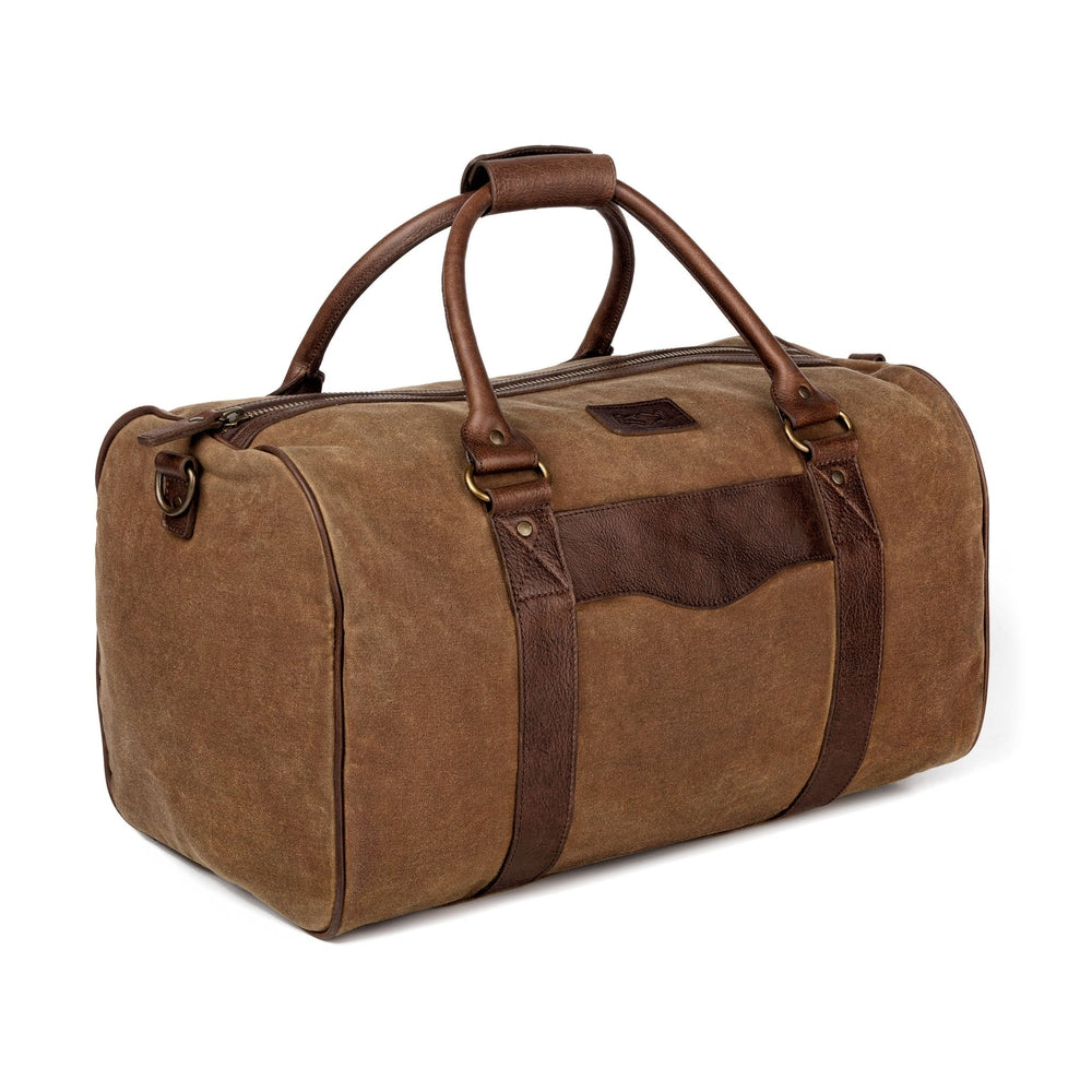 Mission Mercantile Campaign Leather & Waxed Canvas Medium Field Duffle Bag