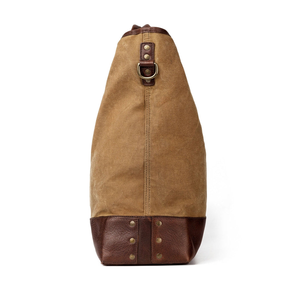 Mission Mercantile Heritage Leather & Waxed Canvas Original Ice Block Tote Bag
