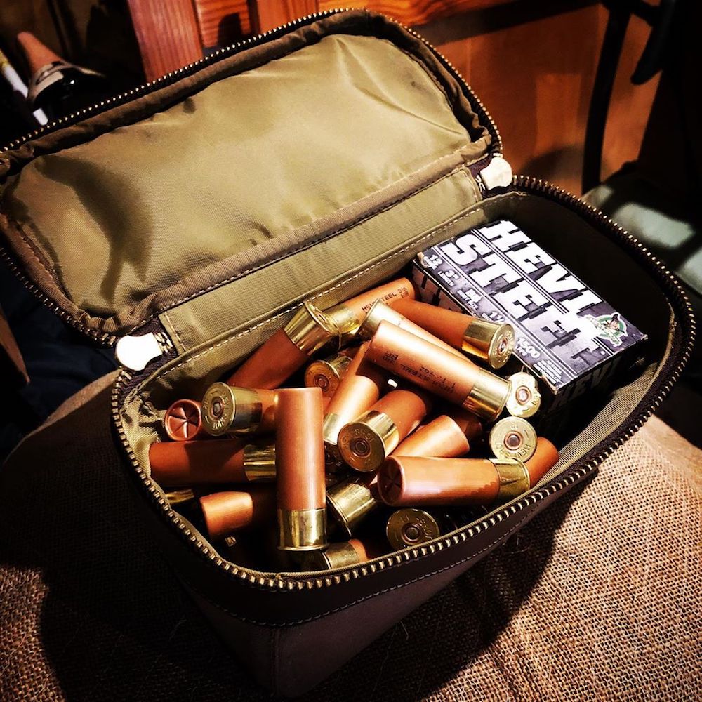 White Wing Leather & Waxed Canvas Hunting Shell Bag