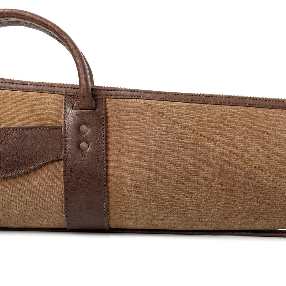 White Wing Leather & Waxed Canvas Hunting Shotgun Case