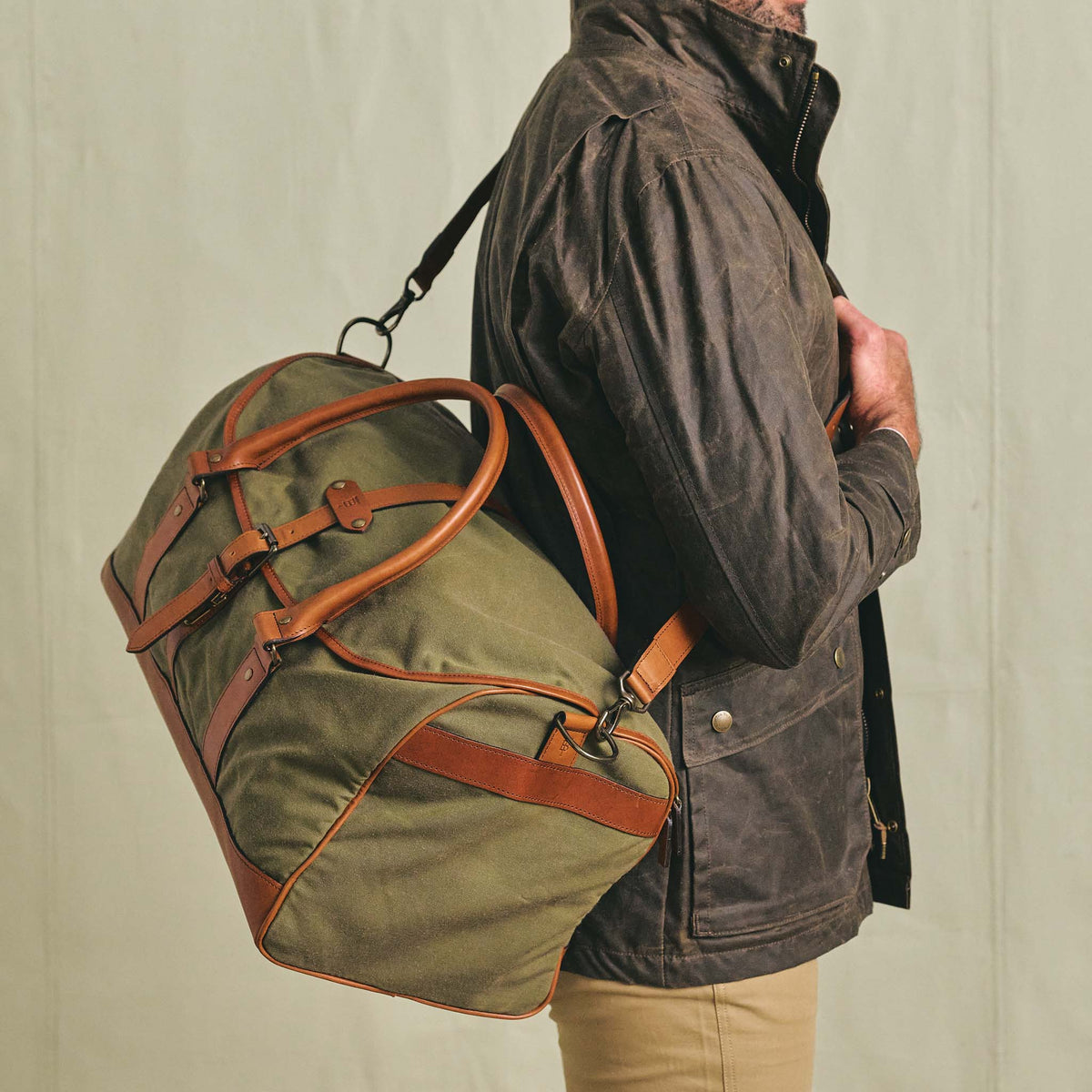 Tom Beckbe Canvas Weekender Duffel Bag