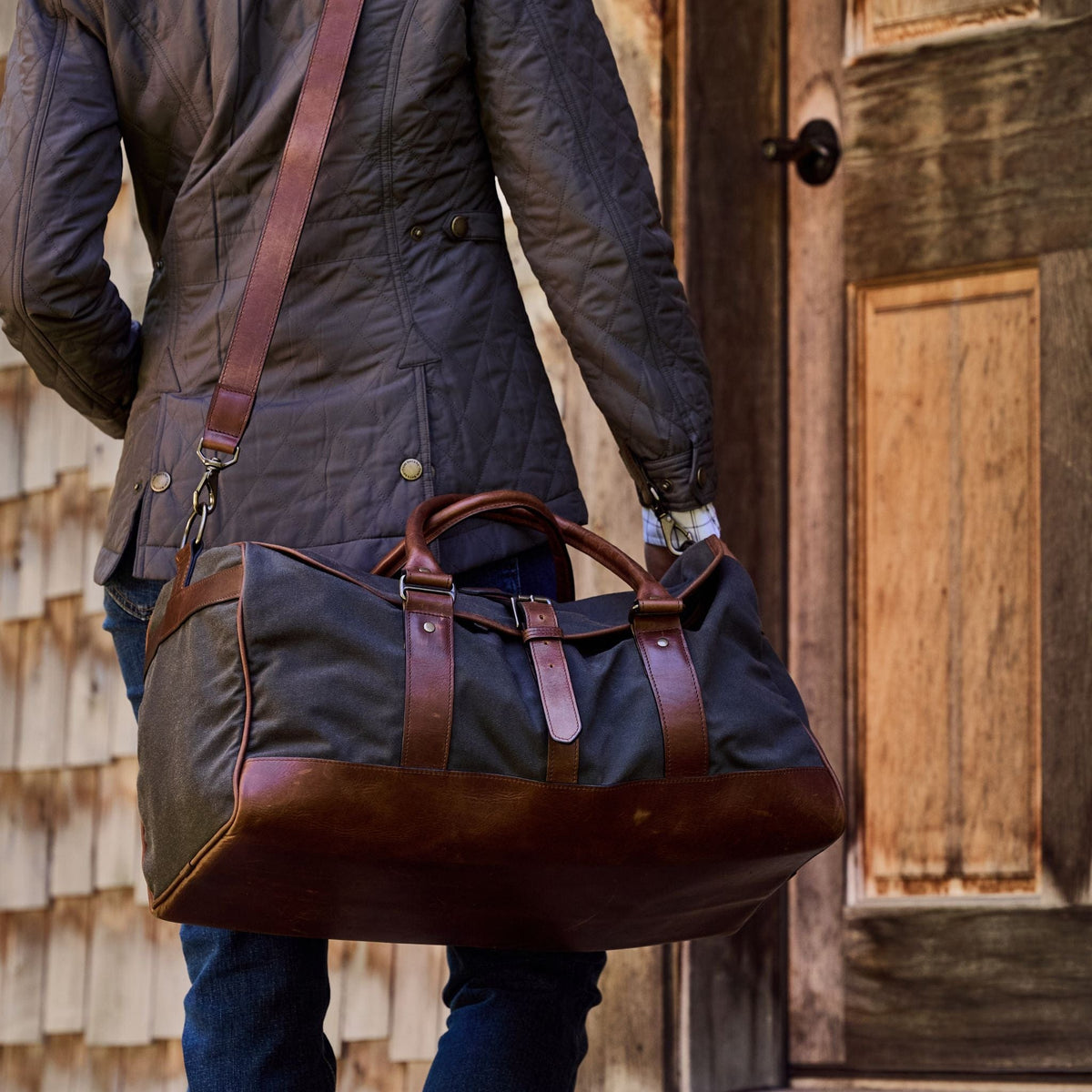 Tom Beckbe Canvas Weekender Duffel Bag