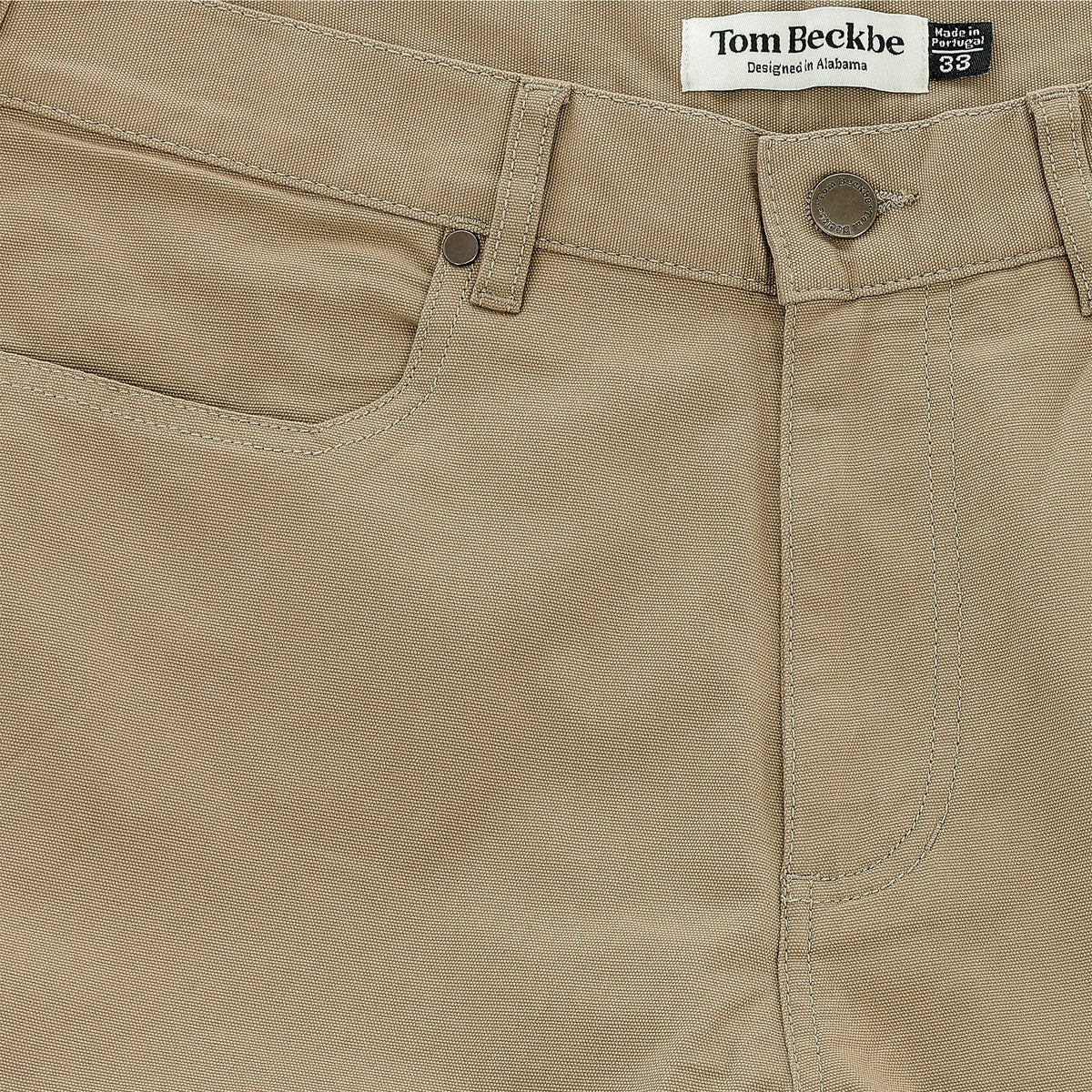 Tom Beckbe Reid Slim-Straight Cotton Chino Pant