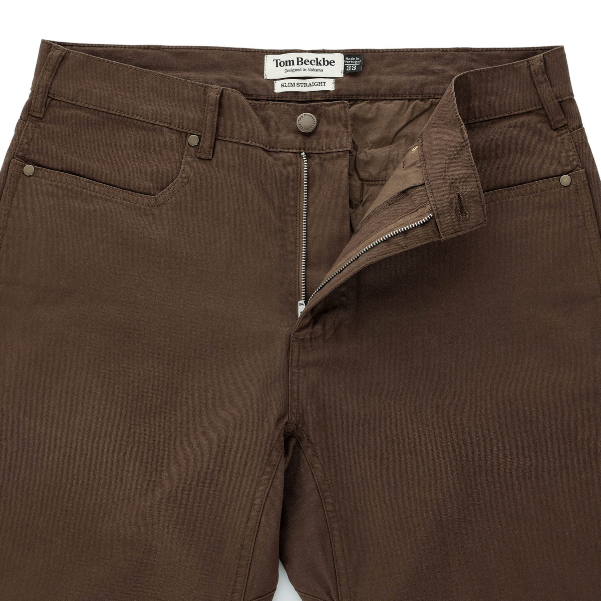 Tom Beckbe Reid Slim-Straight Cotton Chino Pant