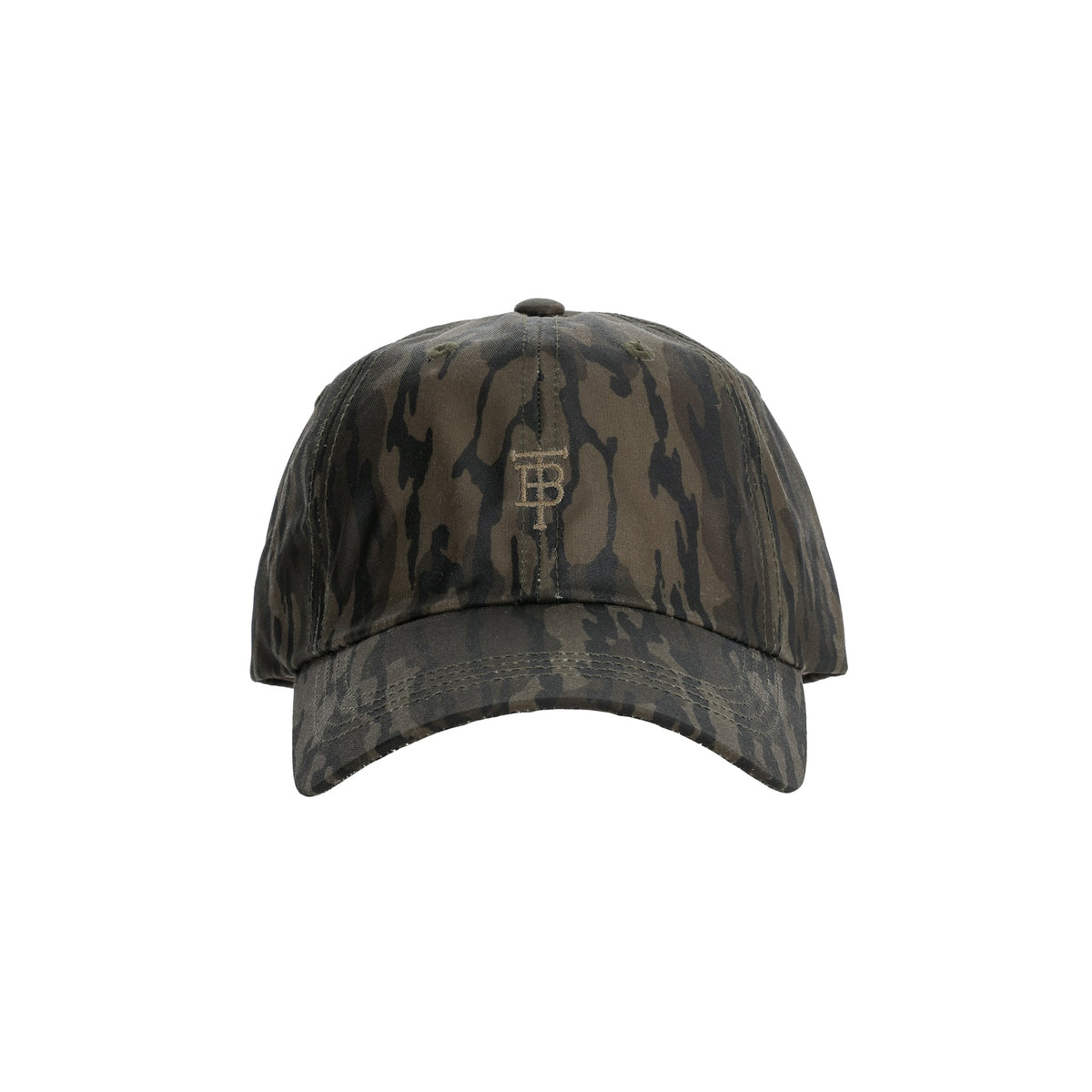 Tom Beckbe Waxed Cotton 6-Panel Hat in Mossy Oak Original Bottomland