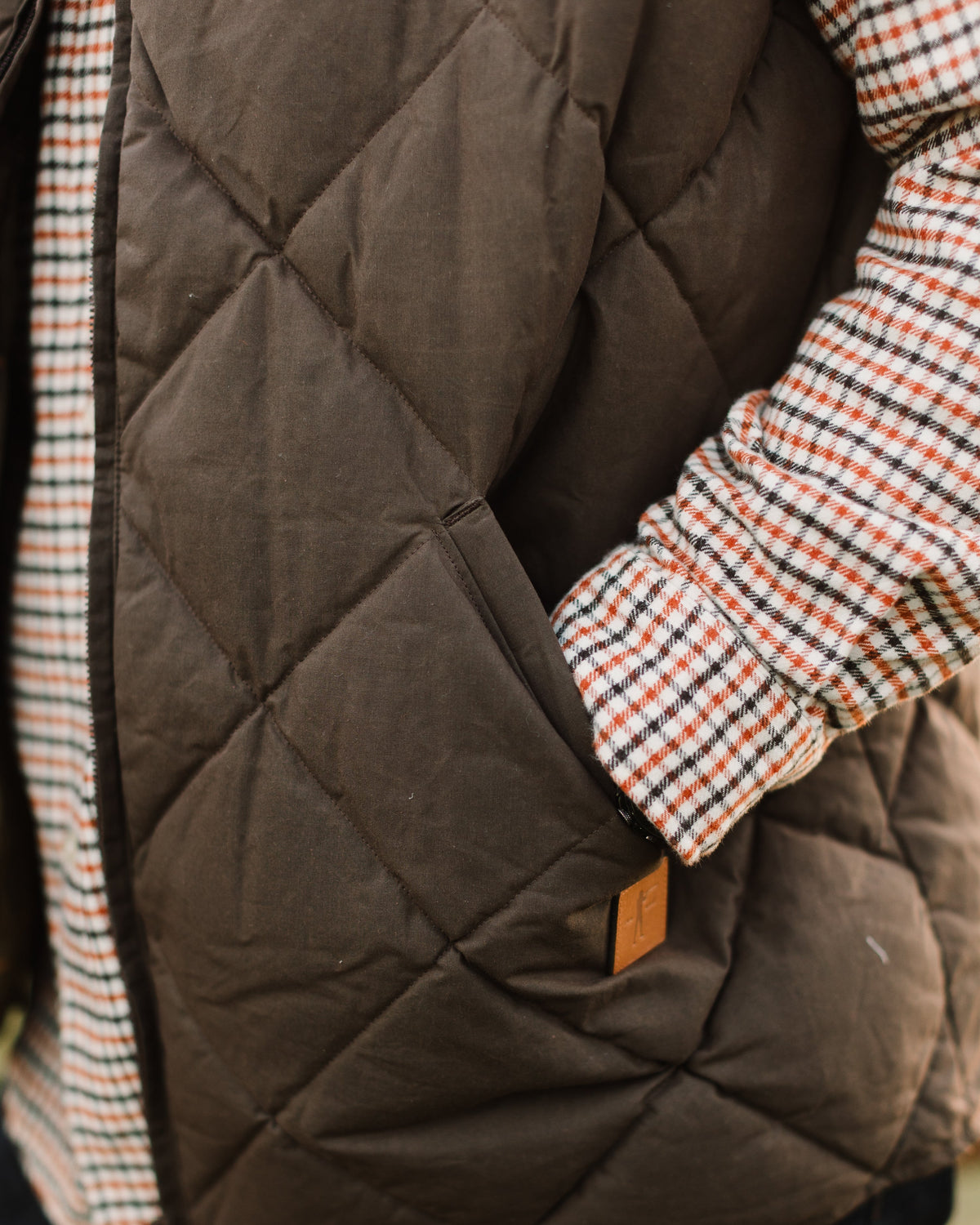 Ball and Buck Arthur Quilted Waxed Down Vest