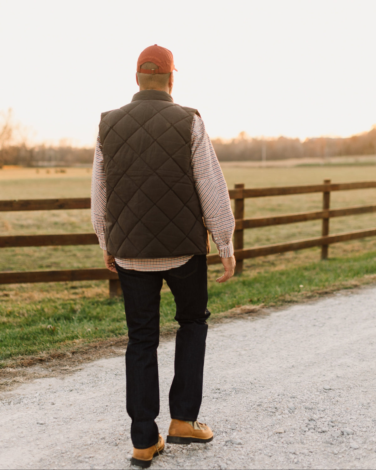 Ball and Buck Arthur Quilted Waxed Down Vest