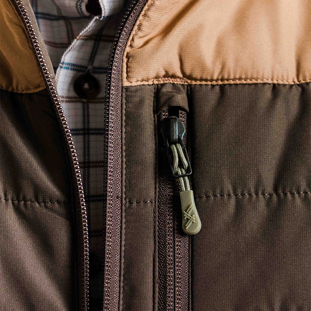TSG Midszn Vest - Rustic Olive & Whiskey