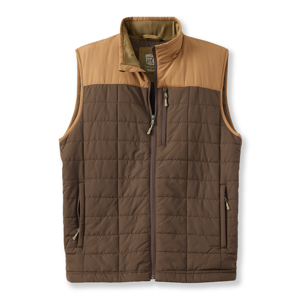 TSG Midszn Vest - Rustic Olive & Whiskey
