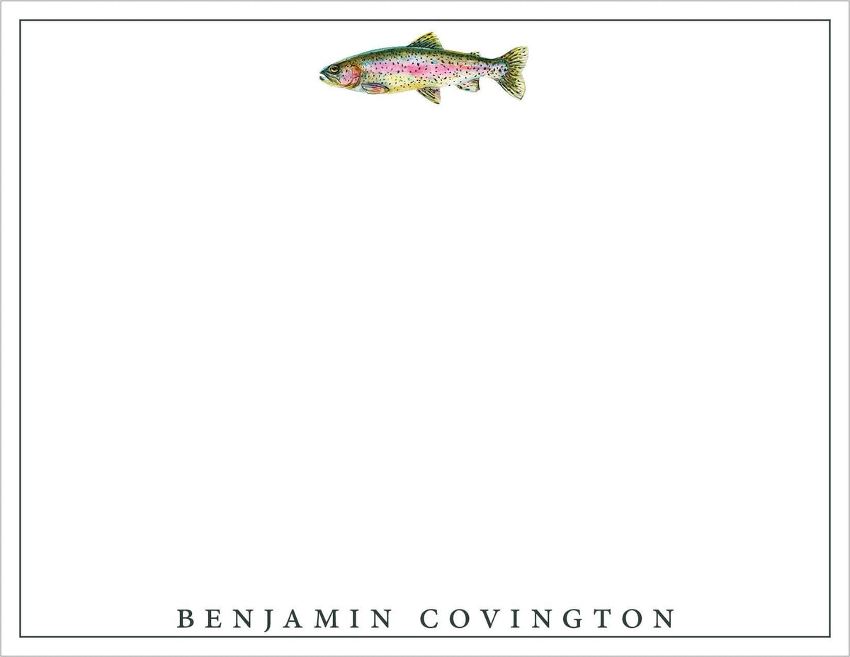Personalized Trout Stationery