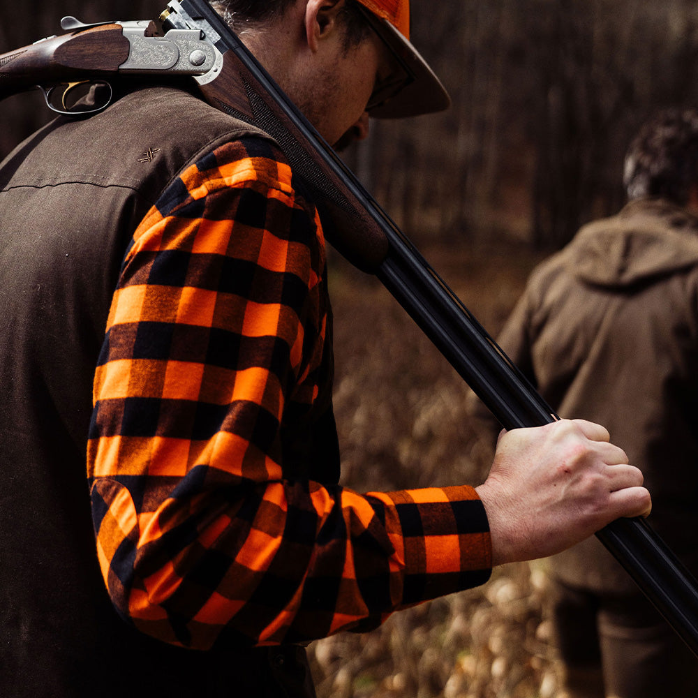 TSG King Charles Shooting Shirt (Orange/Black Buffalo)