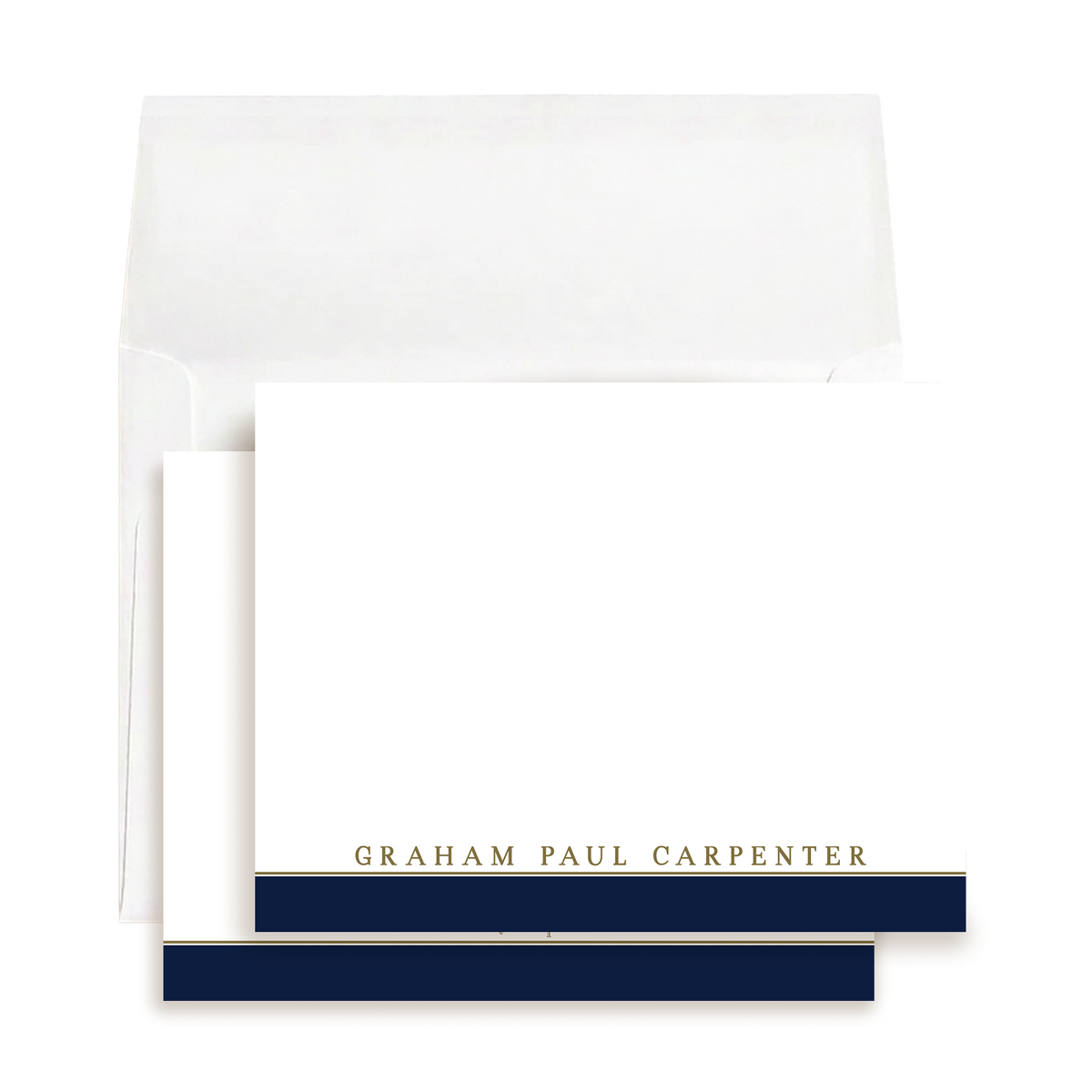 Classic Navy Men’s Stationery
