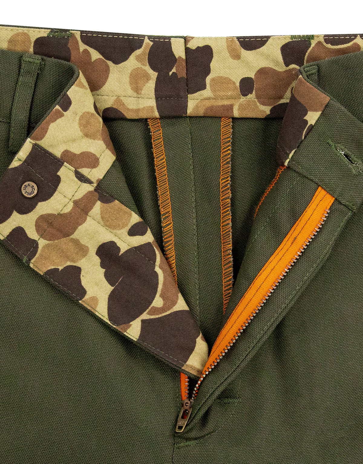 Ball and Buck Midweight Field Pant- 17oz Waxed in Pine Duck