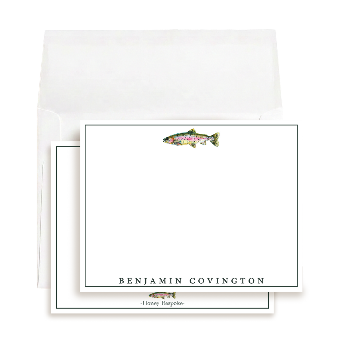 Personalized Trout Stationery