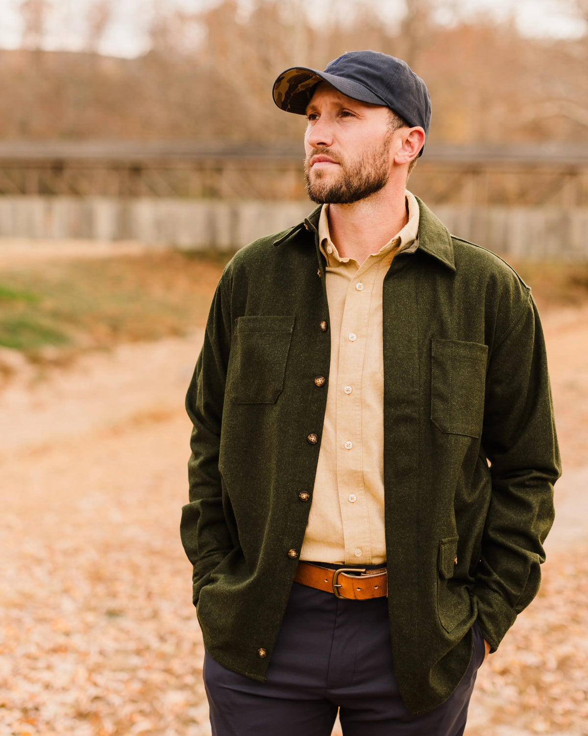 Ball and Buck Mariners Overshirt - Merino Wool