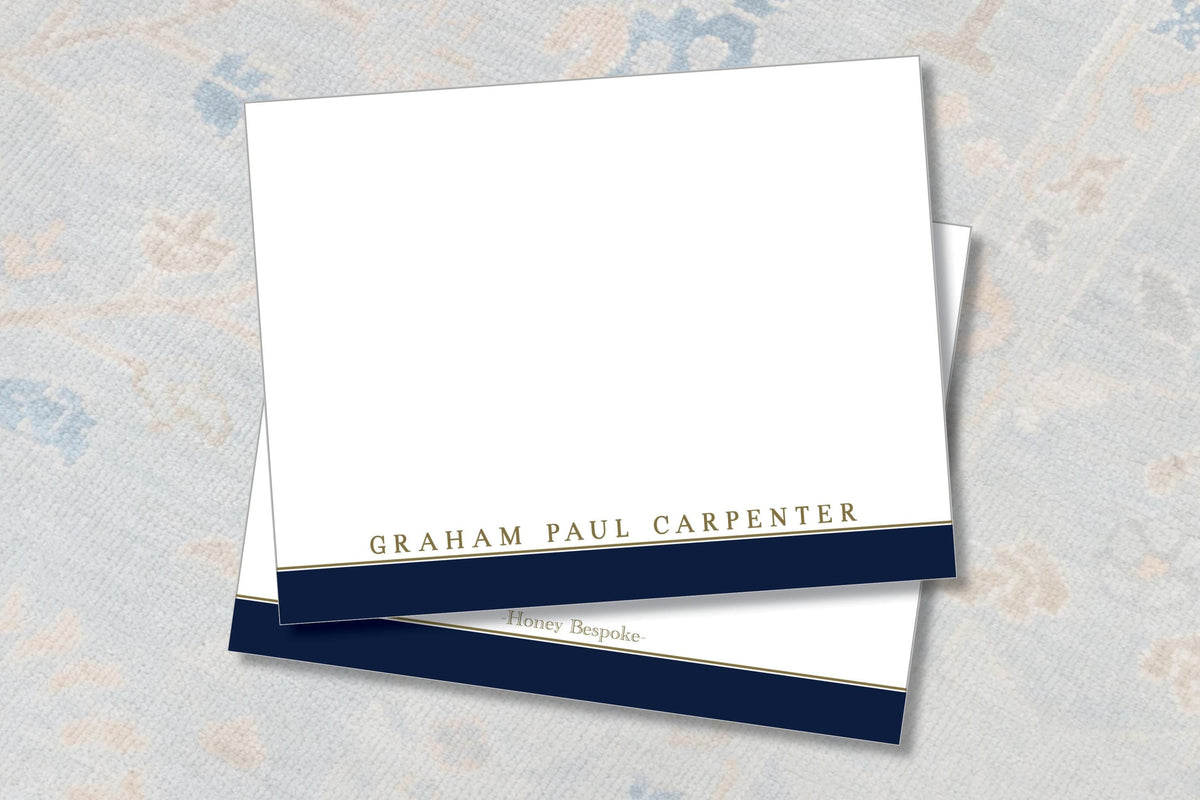 Classic Navy Men’s Stationery