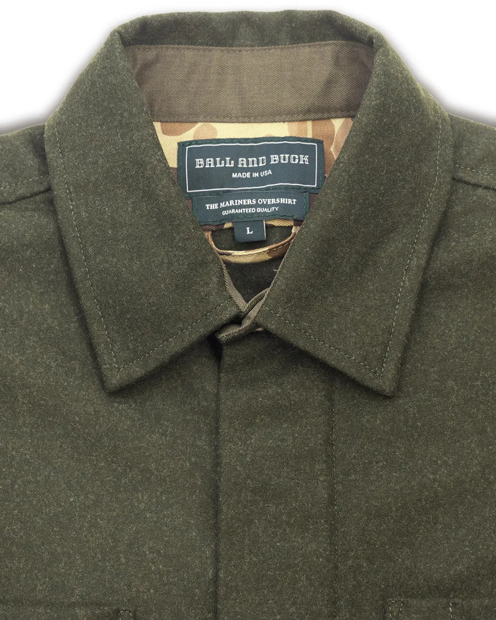 Ball and Buck Mariners Overshirt - Merino Wool