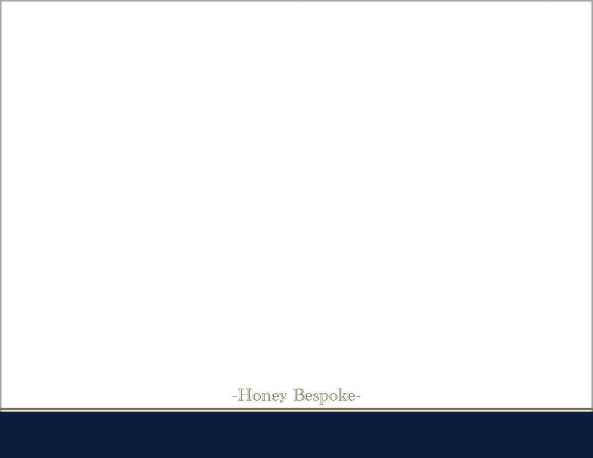 Classic Navy Men’s Stationery