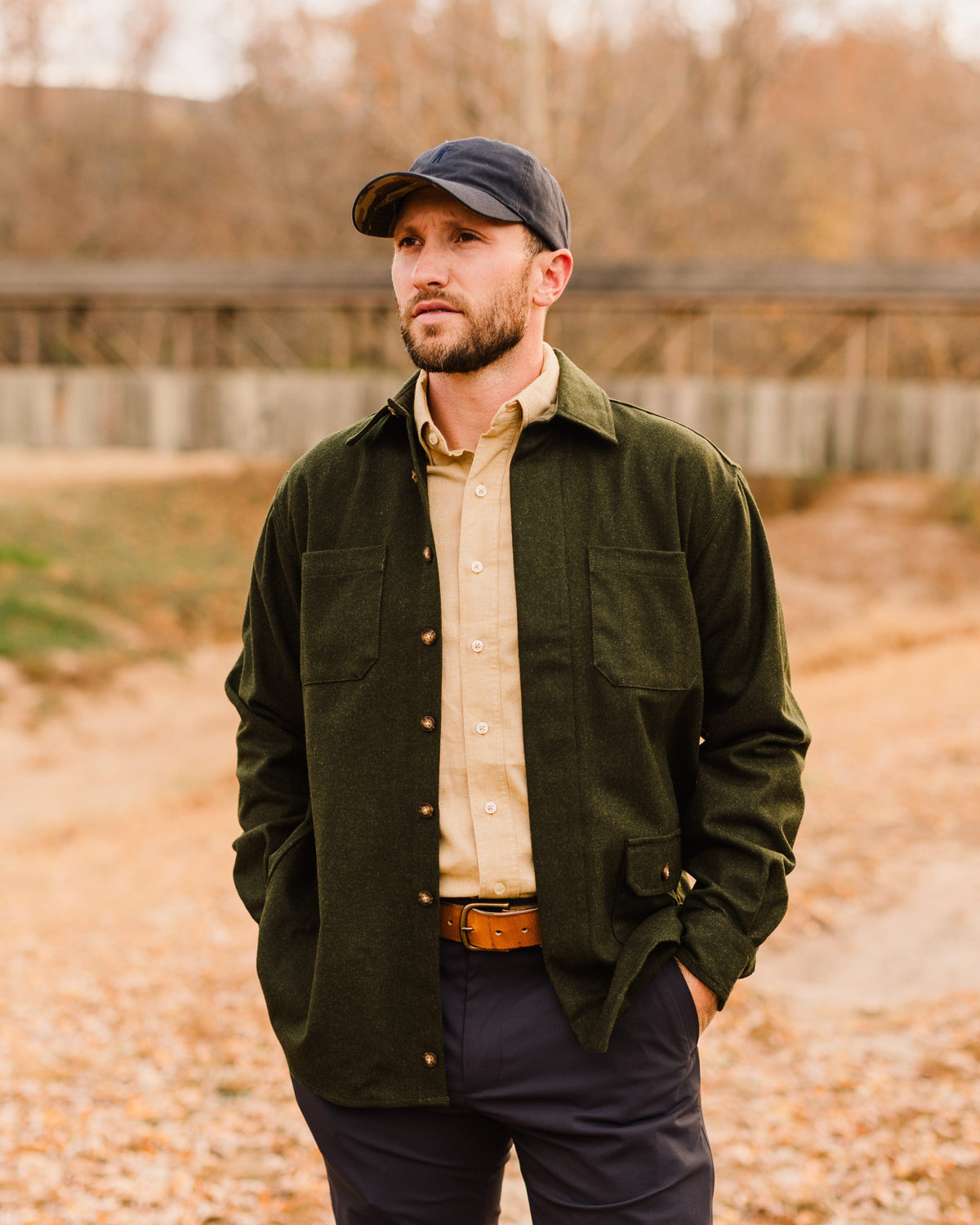 Ball and Buck Mariners Overshirt - Merino Wool