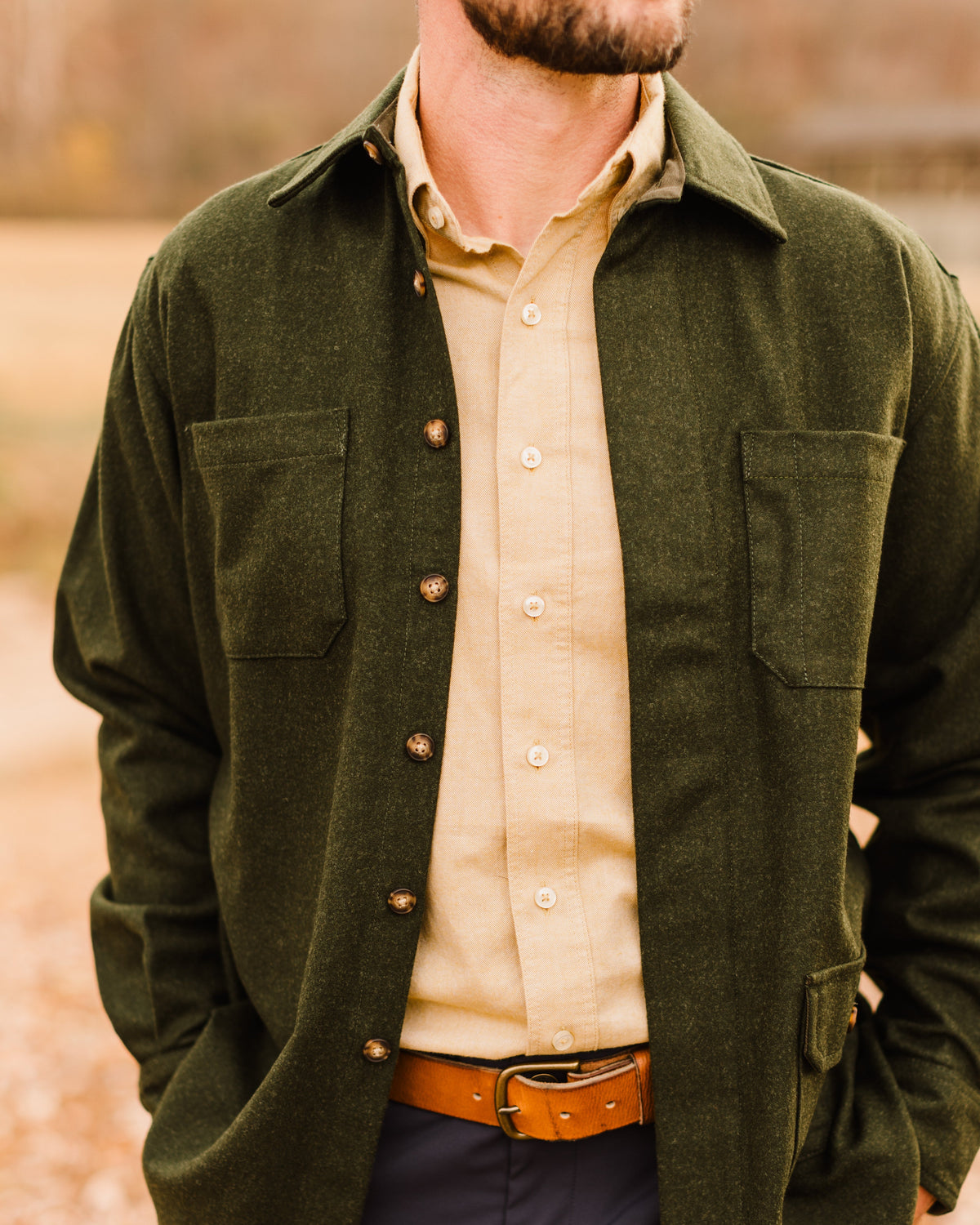 Ball and Buck Mariners Overshirt - Merino Wool