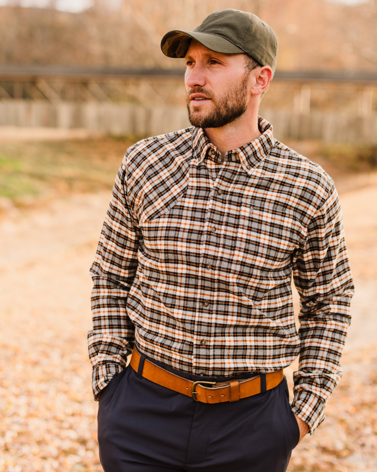 Ball and Buck Flannel Sportsmans Shirt - Sharptail