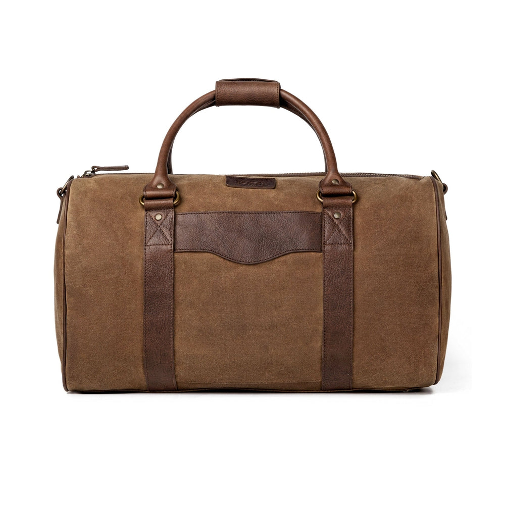 Mission Mercantile Campaign Leather & Waxed Canvas Medium Field Duffle Bag