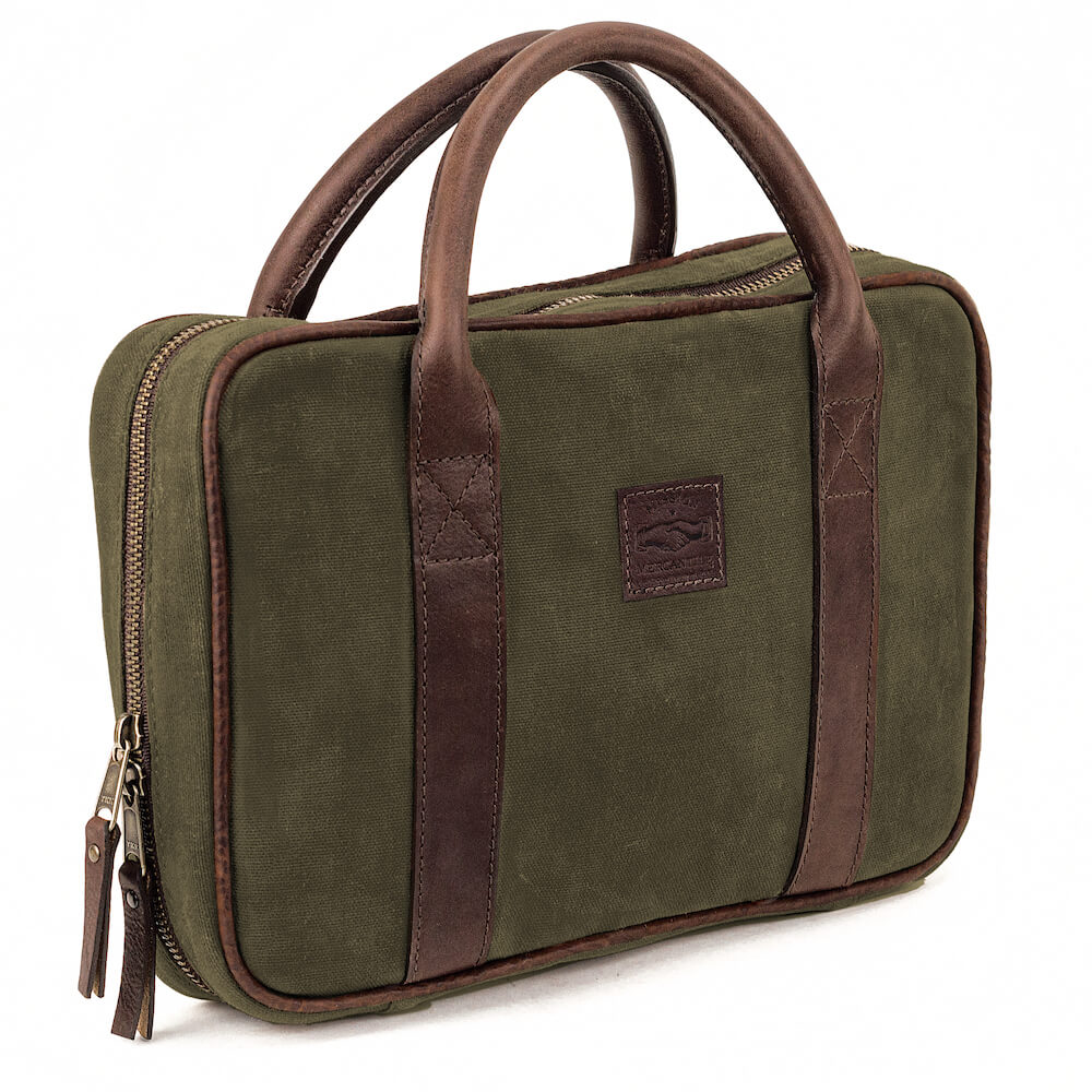 White Wing Leather & Waxed Canvas Deluxe Pistol Case
