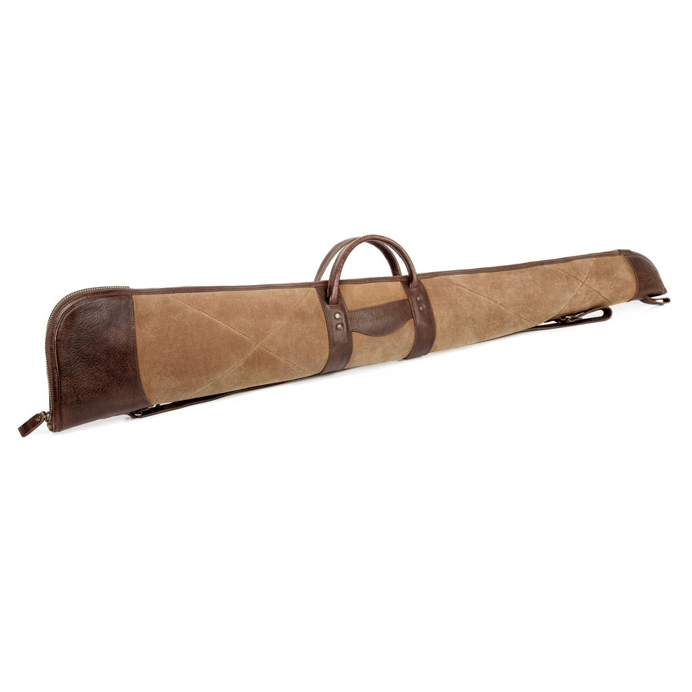 White Wing Leather & Waxed Canvas Hunting Shotgun Case