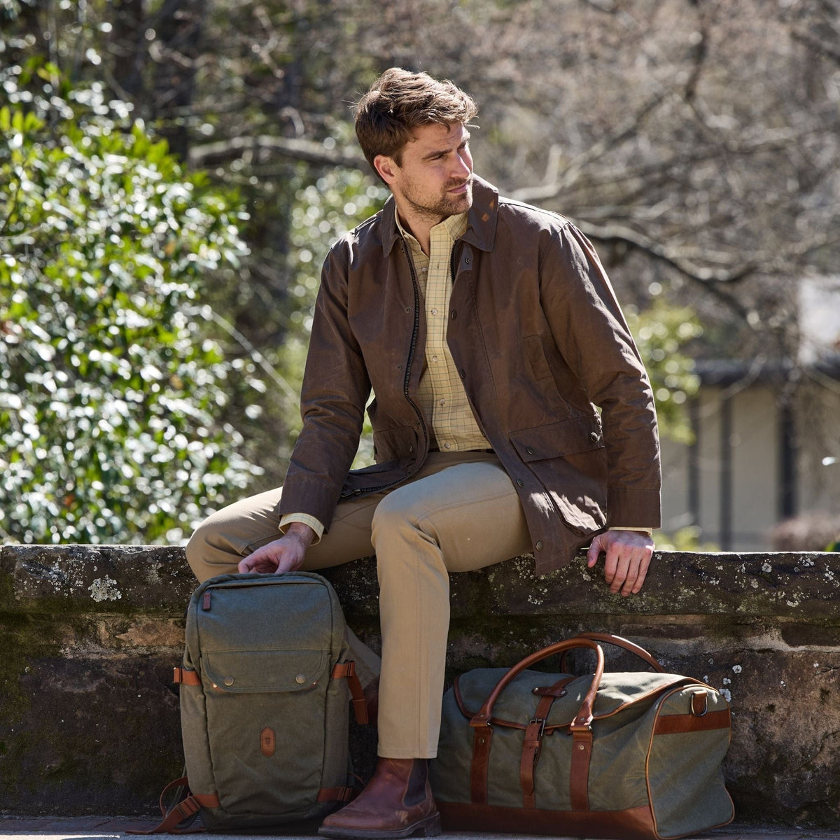 Tom Beckbe Canvas Weekender Duffel Bag