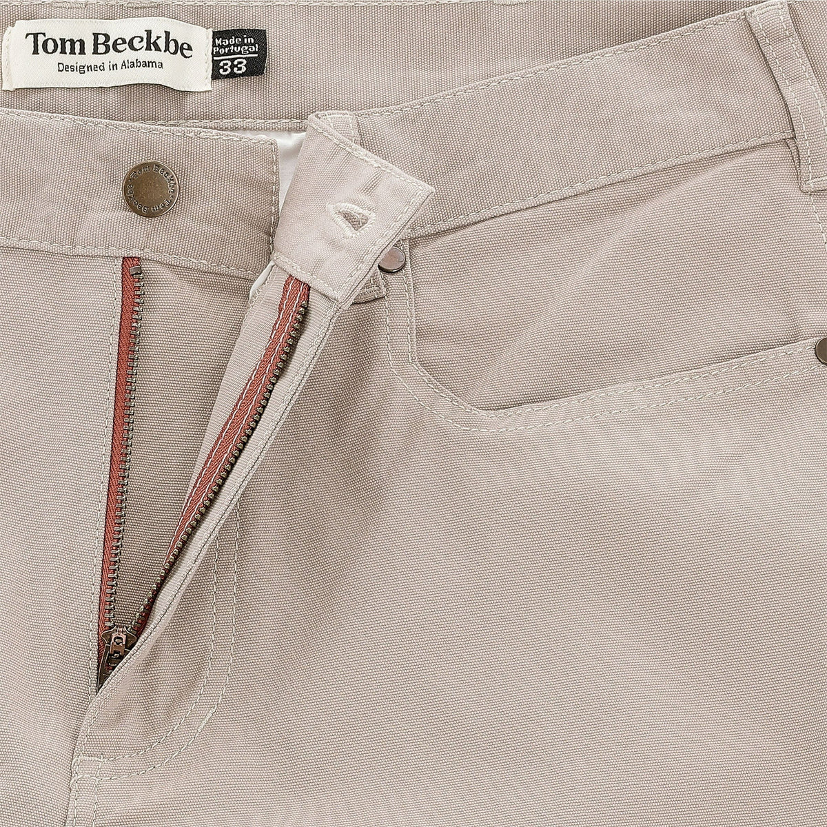 Tom Beckbe Reid Slim-Straight Cotton Chino Pant