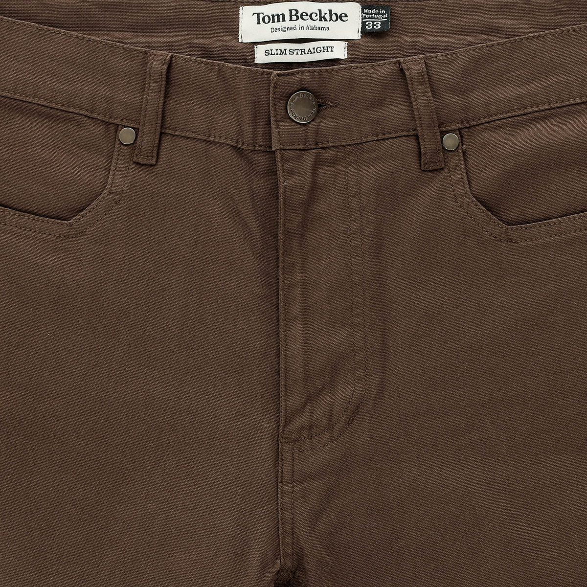 Tom Beckbe Reid Slim-Straight Cotton Chino Pant