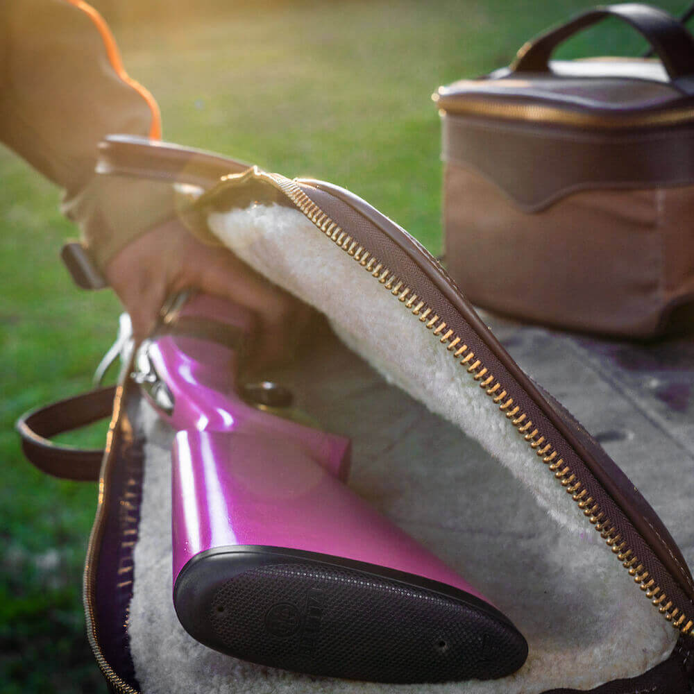White Wing Leather & Waxed Canvas Hunting Shotgun Case