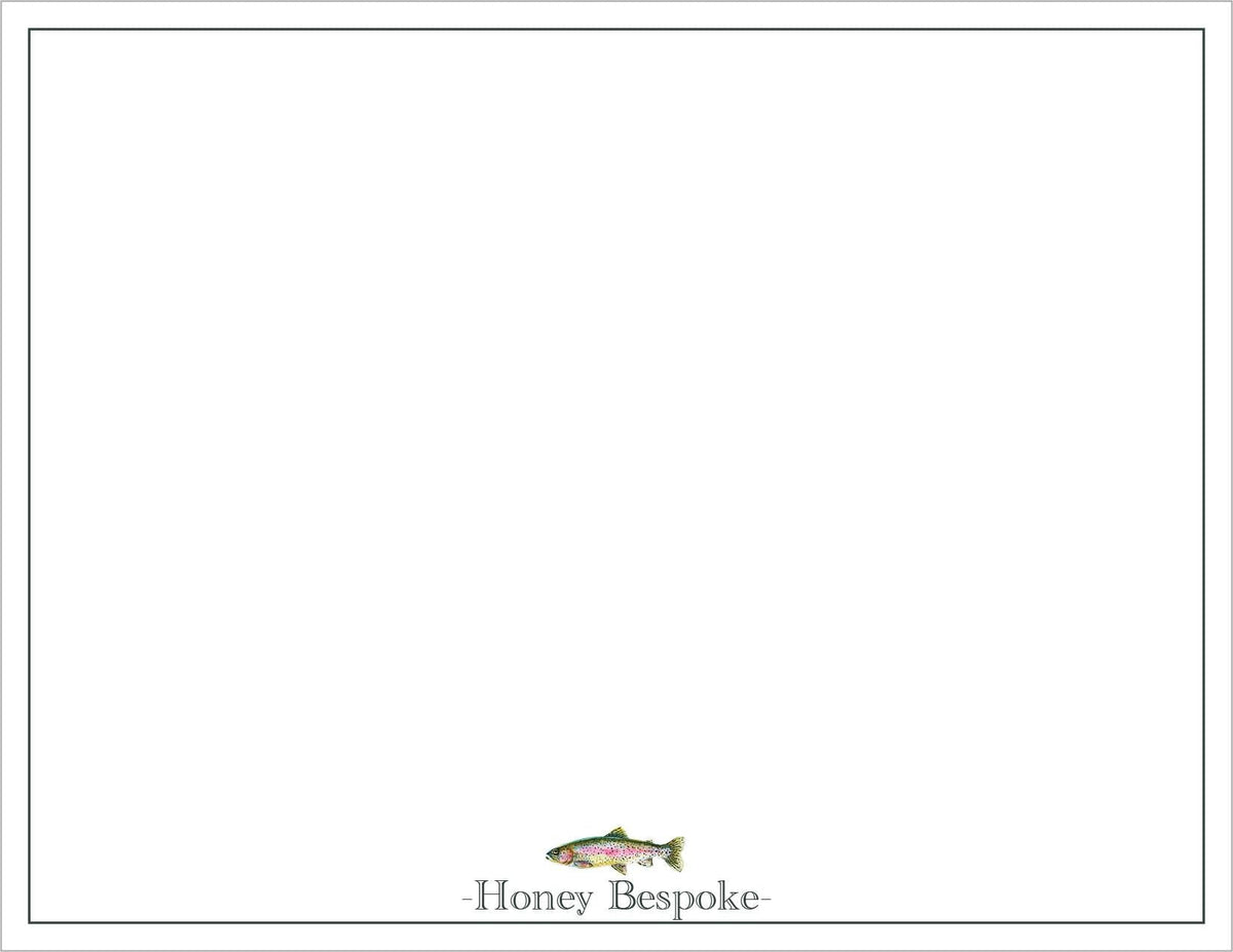 Personalized Trout Stationery