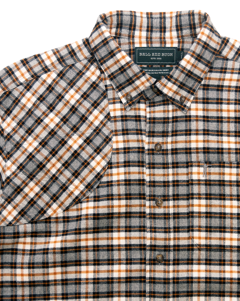 Ball and Buck Flannel Sportsmans Shirt - Sharptail