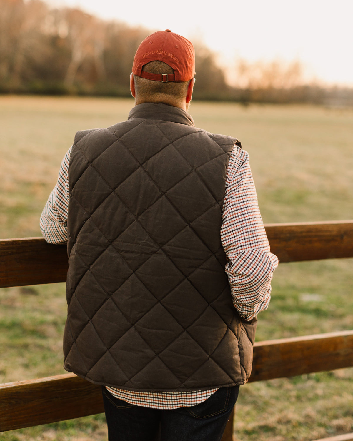 Ball and Buck Arthur Quilted Waxed Down Vest